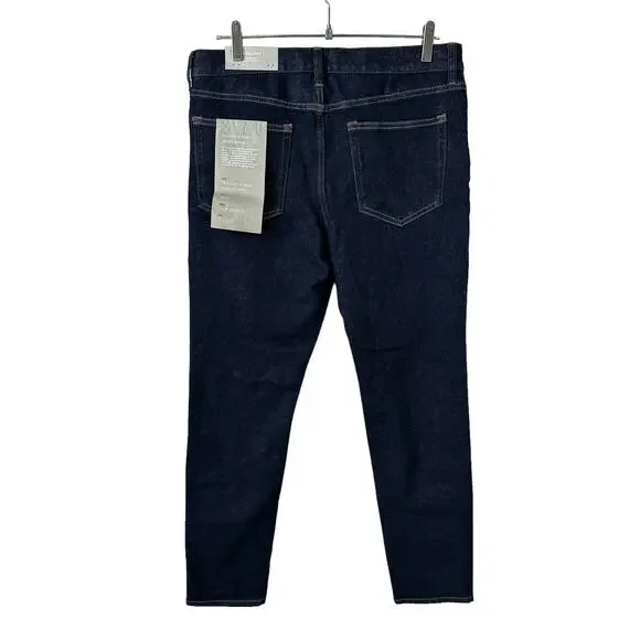 NWT Everlane Uniform Men's The Slim 4 Way Stretch Organic Jean Dark Indigo 33x32